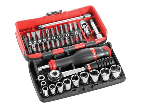 Facom R2NANO R2NANO Socket Set of 38 Metric 1/4in Drive