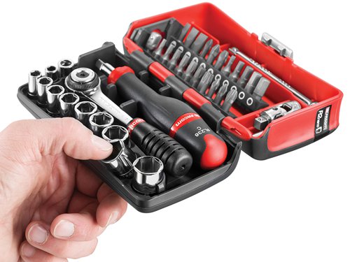 Facom R2NANO R2NANO Socket Set of 38 Metric 1/4in Drive