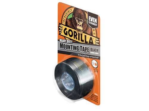 Gorilla Glue 3044201 Gorilla Heavy-Duty Mounting Tape 25.4mm x 1.52m Black