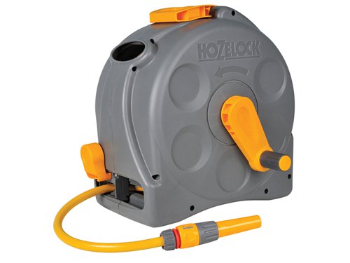 Hozelock 100-000-918 / 2415R0000 2415 25m 2-in-1 Compact Hose Reel + 25m of Starter Hose