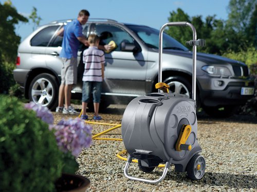 Hozelock 100-000-933 / 2416R0000 2416 Freestanding Compact Hose Reel + 30m of 12.5mm Hose