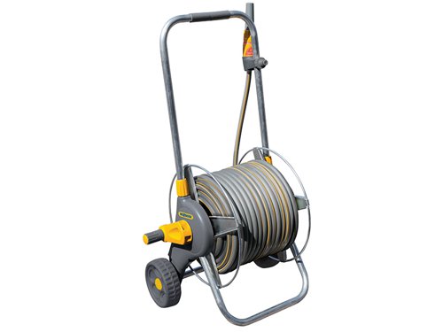 Hozelock 100-000-996 / 2436R0000 2436 60m Metal Pro Hose Cart & 30m of 12.5mm Hose