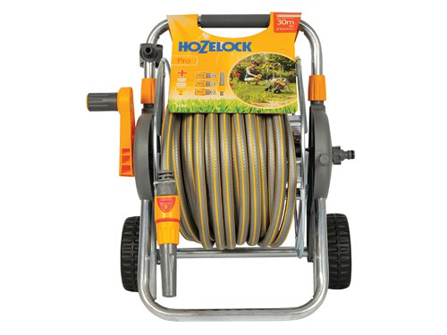 Hozelock 100-000-996 / 2436R0000 2436 60m Metal Pro Hose Cart & 30m of 12.5mm Hose