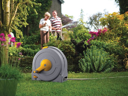 Hozelock 100-001-087 / 2494R0000 2494 Freestanding 40m Fast Reel + 40m of 12.5mm Hose