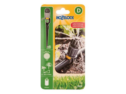Hozelock 100-004-658 / 7005 0000 7005 Universal Dripper (Pack 3)