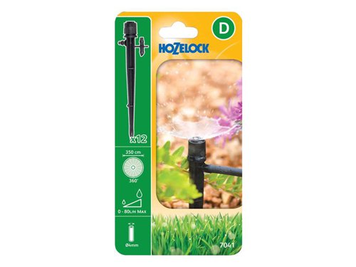 Hozelock 100-002-014 / 7041 0012 7041 Spectrum Adjustable Spray Jet (Pack 12)