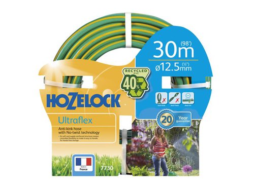 Hozelock 100-002-064 / 7730P0000 7730 Ultraflex Hose 30m 12.5mm (1/2in) Diameter