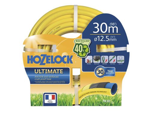 Hozelock 100-002-080 / 7830P0000 7830 Ultimate Hose 30m 12.5mm (1/2in) Diameter