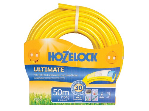 Hozelock 100-002-086 / 7850P0000 7850 Ultimate Hose 50m 12.5mm (1/2in) Diameter