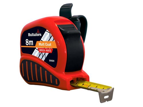 Hultafors 352403 BM8M Brick-Mate Pocket Tape 8m (Width 25mm) (Metric only)