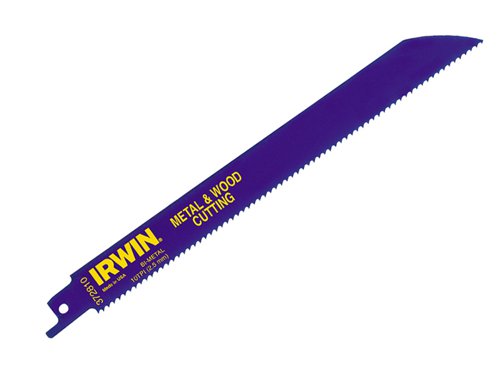 IRWIN® 10504157 Sabre Saw Blade 810R 200mm Metal & Wood Cutting Pack of 5