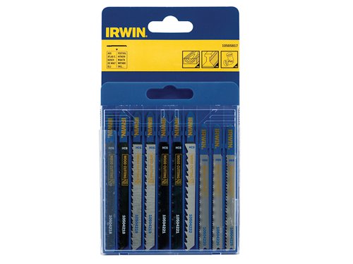 IRWIN® 10505817 Jigsaw Blade Set Assorted 10 Piece Set