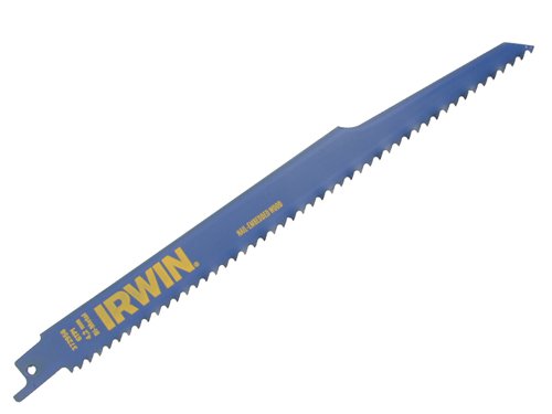 IRWIN® 10506430 Sabre Saw Blade Nail Embedded Wood 956R 225mm Pack of 2