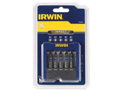 IRWIN® 1923434 Phillips Impact Screwdriver Pocket Bit Set, 5 Piece
