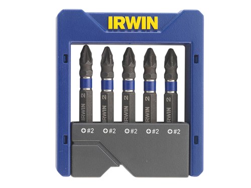 IRWIN® 1923435 Pozidriv Impact Screwdriver Pocket Bit Set, 5 Piece