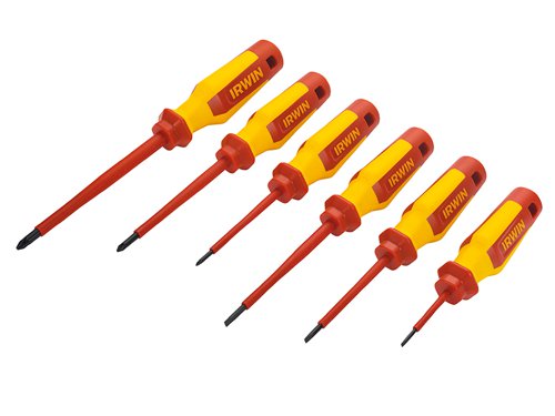 IRWIN® 1951884 VDE Pro Comfort Screwdriver Set, 6 Piece