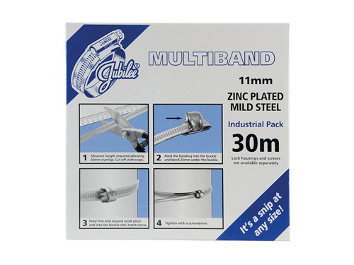 Jubilee® MB1702 Multiband Mild Steel 11mm 30m Pack