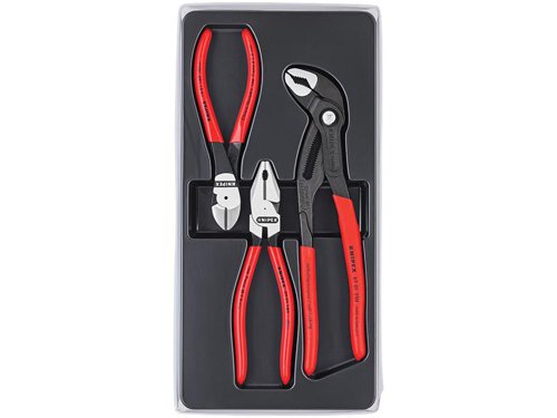 Knipex 00 20 10 Power Pack High Leverage Pliers Set, 3 Piece