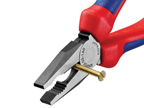 Knipex 03 02 160 SB Combination Pliers Multi-Component Grip 160mm