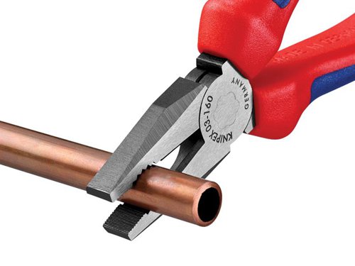 Knipex 03 02 160 SB Combination Pliers Multi-Component Grip 160mm