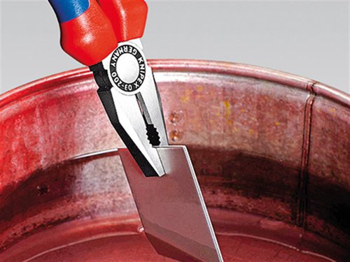 Knipex 03 02 200 SB Combination Pliers Multi-Component Grip 200mm