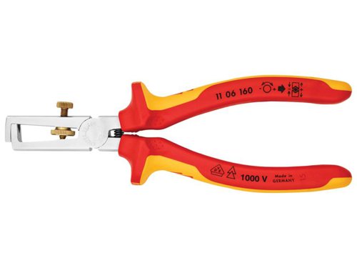 Knipex 11 06 160 SB VDE Insulation Strippers 160mm