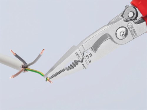 Knipex 13 96 200 SB VDE Multifunctional Installation Pliers with Opening Spring 200mm