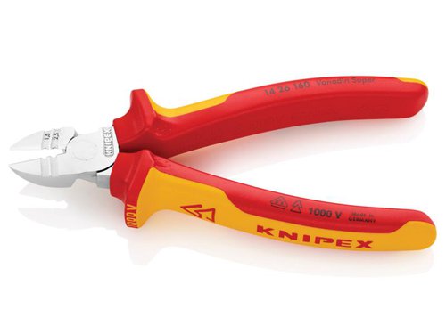 Knipex 14 26 160 SB  NEW VERSION VDE Diagonal Insulation Stripper & Side Cutter 160mm