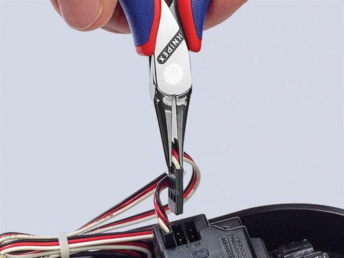 Knipex 35 12 115 SB Flat Jaw Electronics Pliers Multi-Component Grip 115mm