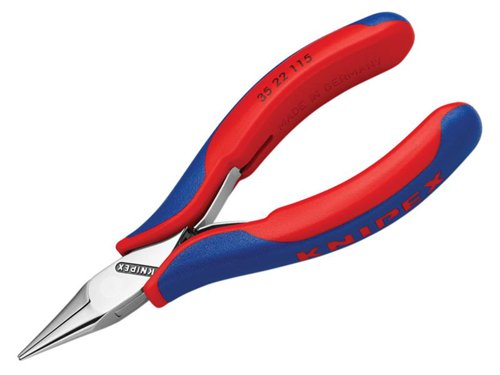 Knipex 35 22 115 SB Half Round Electronics Pliers Multi-Component Grip 115mm