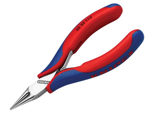 Knipex 35 32 115 SB Round Nose Electronics Pliers Multi-Component Grip 115mm