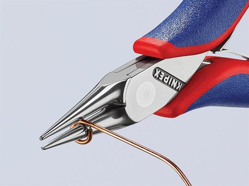 Knipex 35 32 115 SB Round Nose Electronics Pliers Multi-Component Grip 115mm