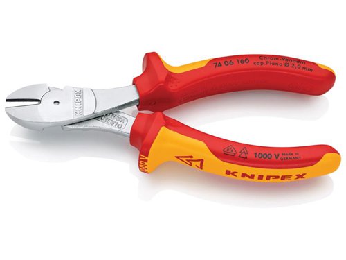 Knipex 74 06 160 SB VDE High Leverage Diagonal Cutter 160mm