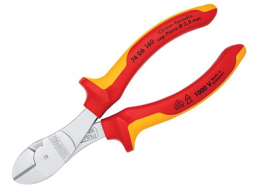 Knipex 74 06 160 SB VDE High Leverage Diagonal Cutter 160mm