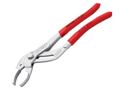Knipex 81 03 250 SB Plastic Pipe Grip Pliers Chrome 250mm