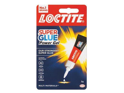 Loctite 2633674 Super Glue Power Gel, Tube 3g