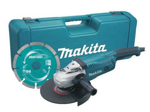 Makita GA9020KD/2 GA9020KD 230mm Angle Grinder with Case & Diamond Wheel 2000W 240V