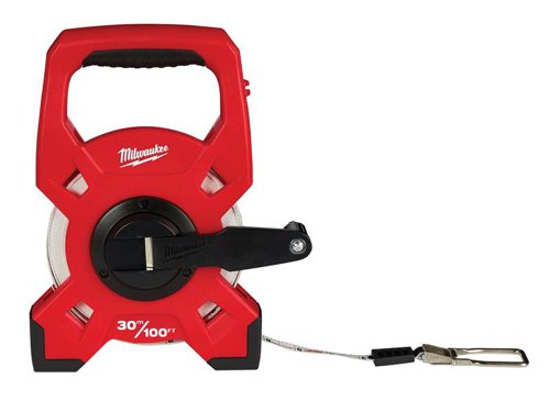 Milwaukee Hand Tools 48225330 Fibreglass Open Long Tape 30m/100ft (Width 13mm)