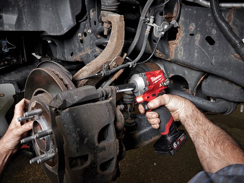 Milwaukee Power Tools 4933464614 M12 FIW38-622X FUEL™ Impact Wrench Kit 12V 1 x 2.0Ah & 1 x 6.0Ah Li-ion