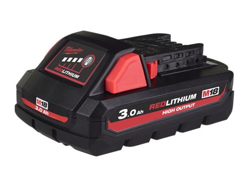 Milwaukee Power Tools 4932471069 M18 HB3 HIGH OUTPUT™ Slide Battery Pack 18V 3.0Ah Li-ion