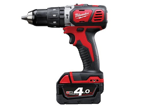 Milwaukee Power Tools 4933443518 M18 BPD-402C Compact Combi Drill 18V 2 x 4.0Ah Li-ion