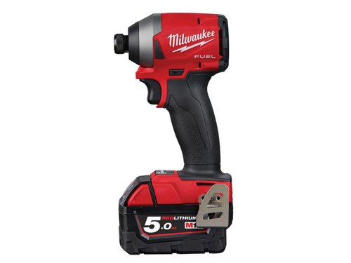 Milwaukee Power Tools 4933464089 M18 FID2-502X FUEL™ 1/4in Hex Impact Driver 2 x 5.0Ah Li-ion