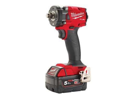 Milwaukee Power Tools 4933478445 M18 FIW2F12-502X FUEL™ 1/2in Friction Ring Impact Wrench 18V 2 x 5.0Ah Li-ion