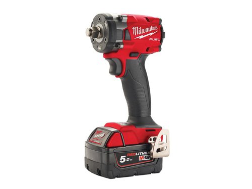 Milwaukee Power Tools 4933478652 M18 FIW2F38-502X FUEL™ 3/8in Friction Ring Impact Wrench 18V 2 x 5.0Ah Li-ion