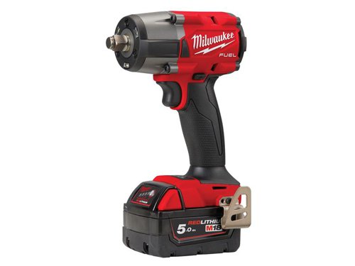 Milwaukee Power Tools 4933478451 M18 FMTIW2F12-502X FUEL™ 1/2in Mid-Torque Impact Wrench 18V 2 x 5.0Ah
