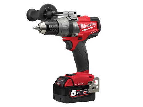 Milwaukee Power Tools 4933464528 M18 ONEPD2 FUEL™ ONE-KEY™ Combi Drill 18V 2 x 5.0Ah Li-ion