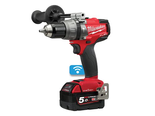 Milwaukee Power Tools 4933464528 M18 ONEPD2 FUEL™ ONE-KEY™ Combi Drill 18V 2 x 5.0Ah Li-ion