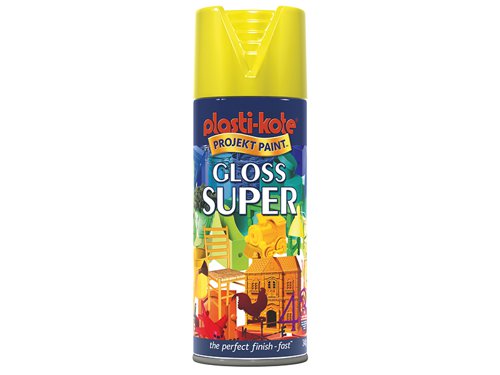 PlastiKote 440.0011115.076 Gloss Super Spray Yellow 400ml