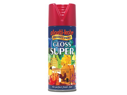 PlastiKote 440.0011120.076 Gloss Super Spray Bright Red 400ml