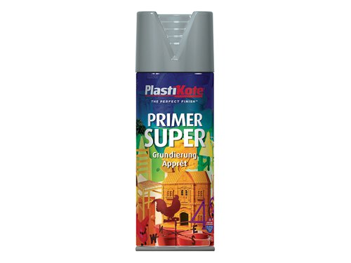 PlastiKote 440.0011148.076 Super Spray Primer Grey 400ml